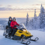 Романтический вечер на снегоходах в Москве