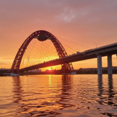 Прогулка на катере в район Москва Сити в Москве