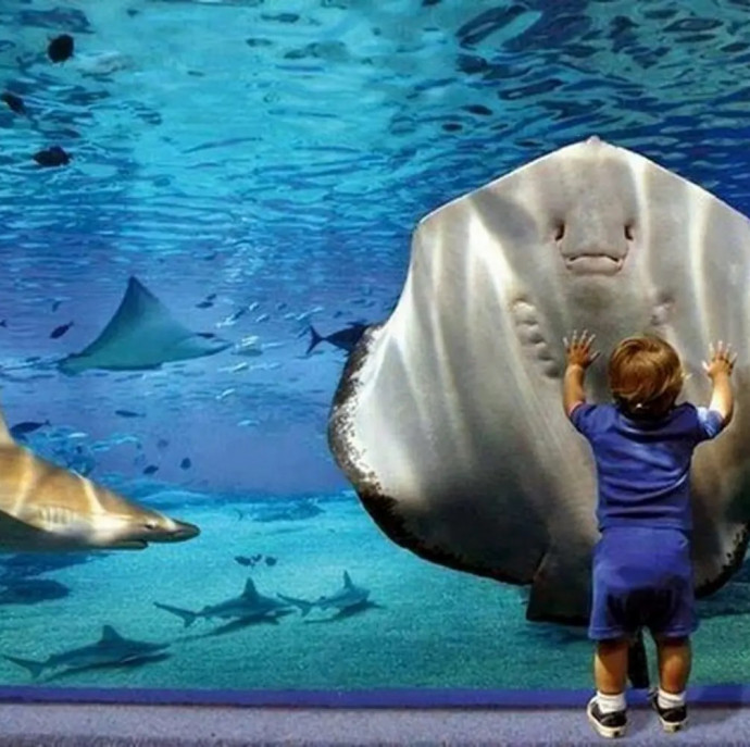 Посещение Океанариума в Москве