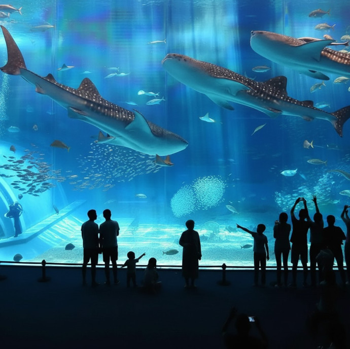 Посещение Океанариума в Москве