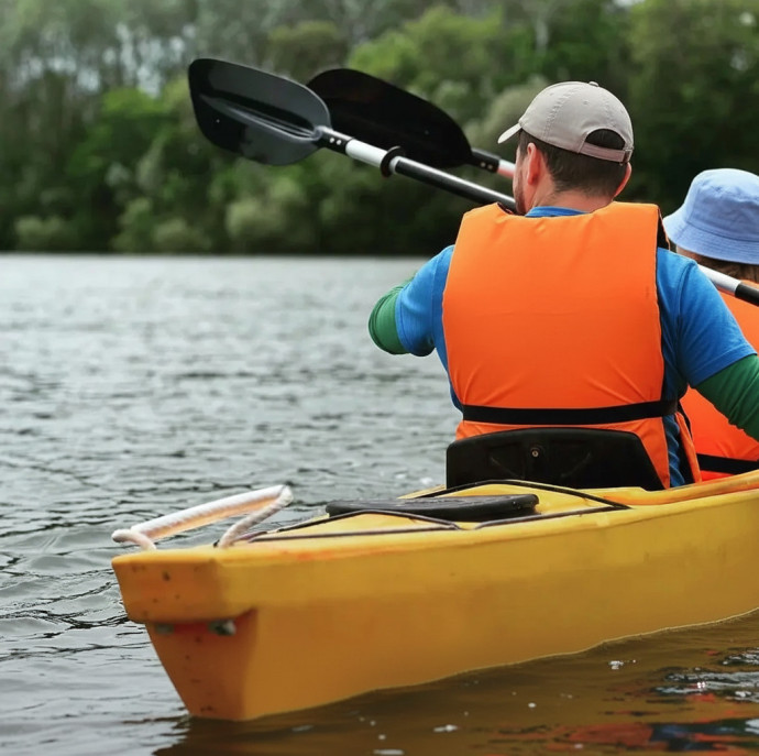 Сплав на байдарке вокруг Зеленого острова в Москве