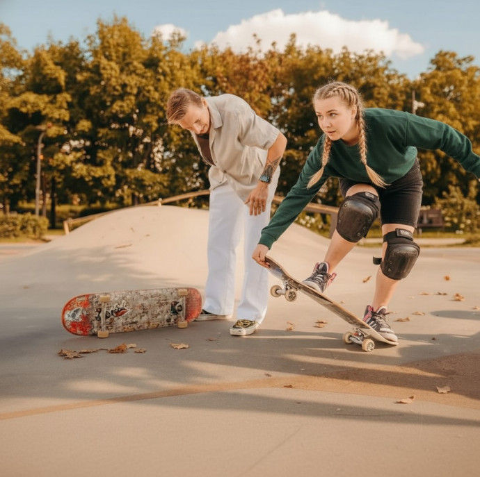 Урок по скейтборду в Duck Fly в Москве