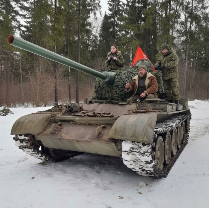 Катание на танке Т-34 Мать Родина в Москве
