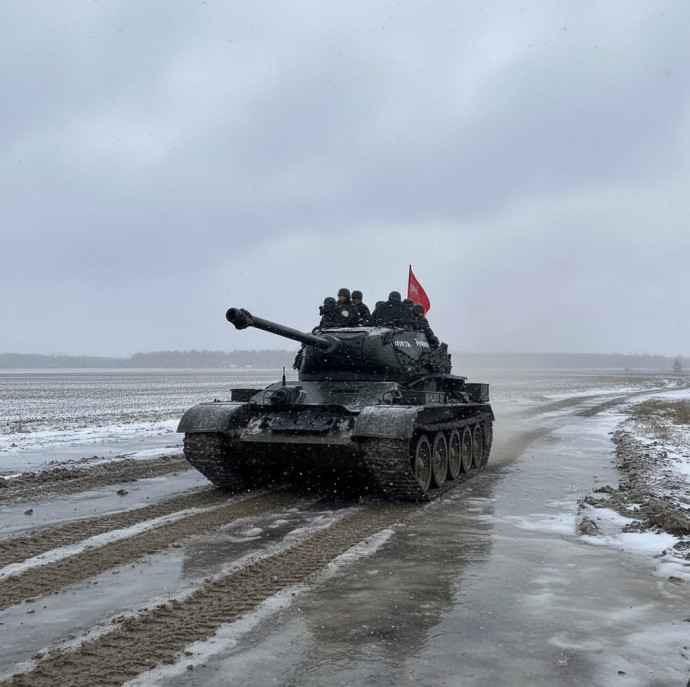 Катание на танке Т-34 Мать Родина в Москве
