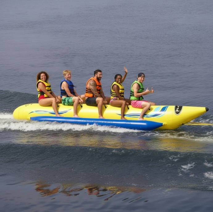 Катание на банане в Москве