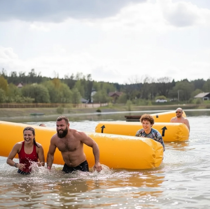 Катание на банане в Москве