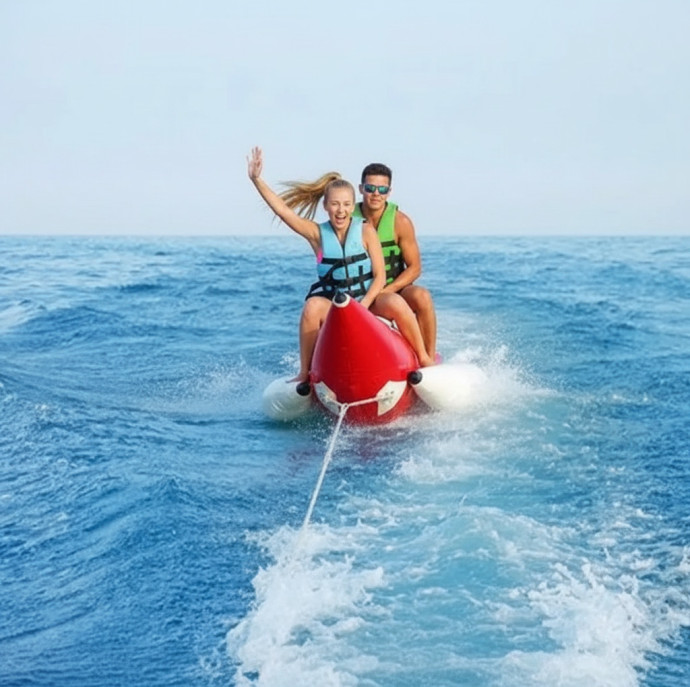 Катание на банане в Москве