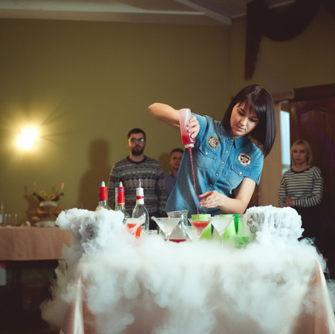 Бармен-шоу в Москве