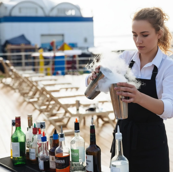 Бармен-шоу в Москве