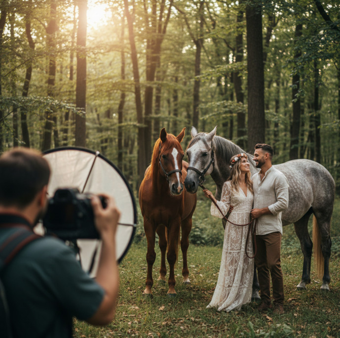 Фотосессия с лошадьми в Москве