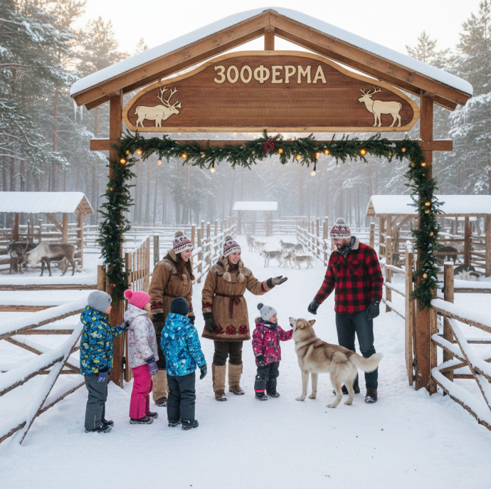 Экскурсия Северные олени и ездовые собаки в Москве