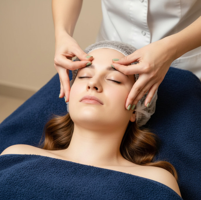 Массаж лица и головы в Москве