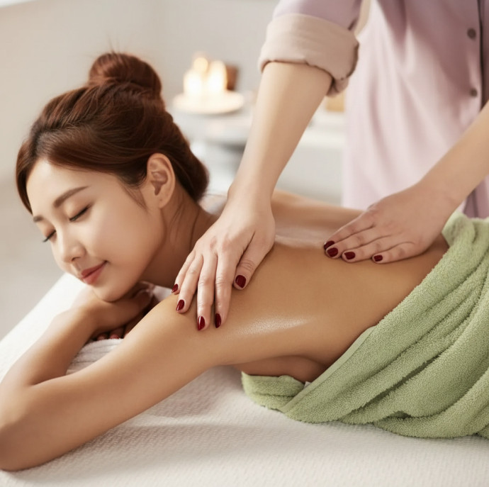 Арома-массаж с кремом или маслом в Москве