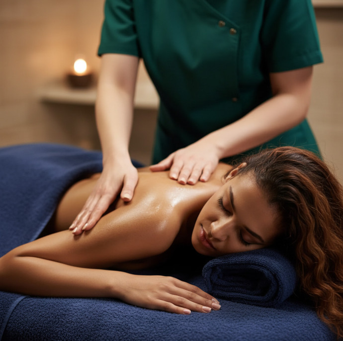 Арома-массаж с кремом или маслом в Москве