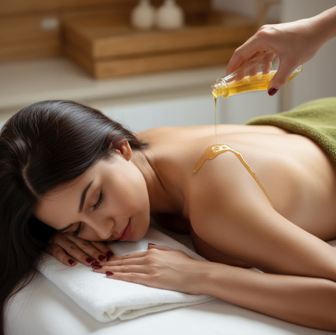Арома-массаж с кремом или маслом в Москве