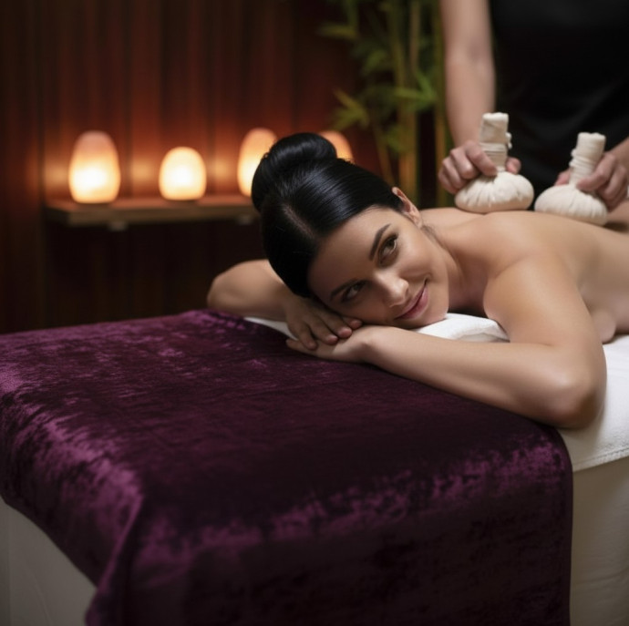 Тайский массаж горячими травяными мешочками в Москве