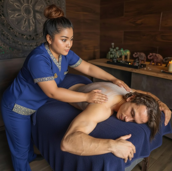 Тайский королевский массаж в 4 руки в Москве