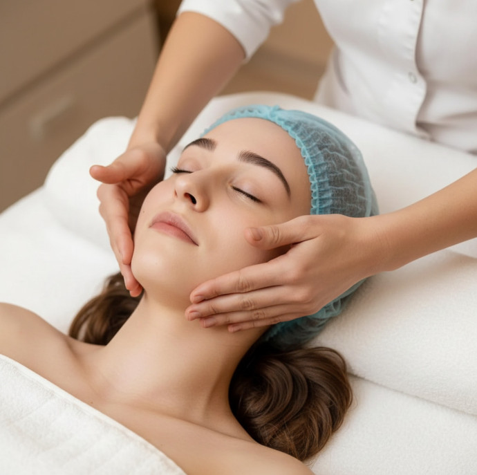 Классический массаж лица с элементами лимфодренажного массажа в Москве