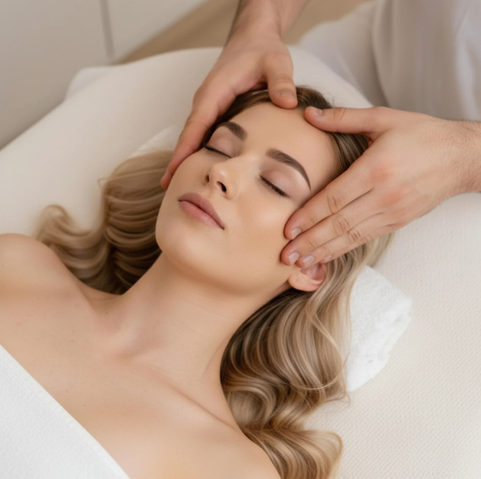 Классический массаж лица с элементами лимфодренажного массажа в Москве