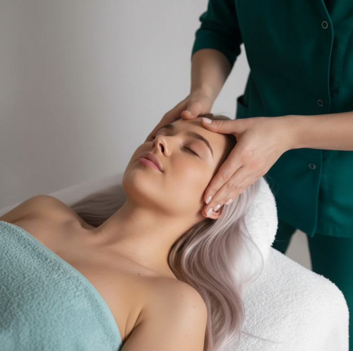 Классический массаж лица с элементами лимфодренажного массажа в Москве