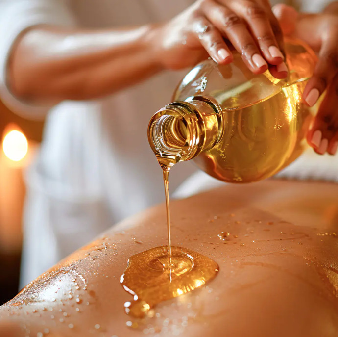 Массаж спины с маслом в Москве