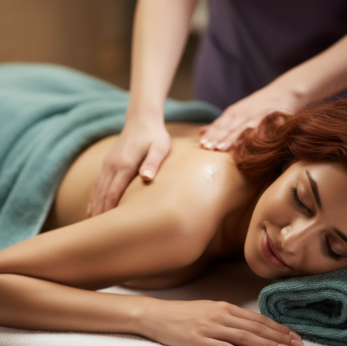 Массаж спины с маслом в Москве