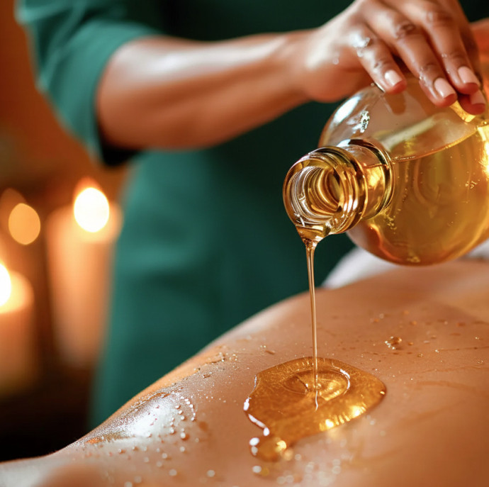Массаж спины с маслом в Москве