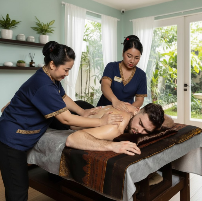 Тайский спортивный oil массаж в Москве