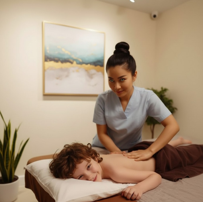 Тайский детский oil массаж в Москве