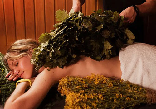 Парение в термальном комплексе в Москве