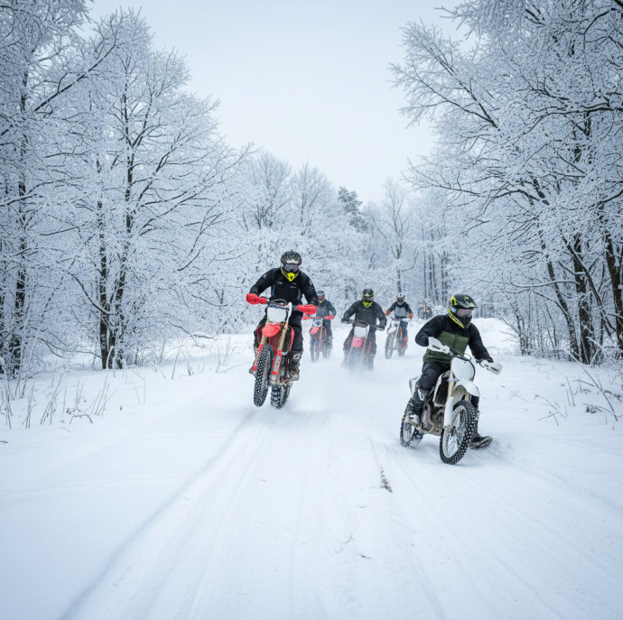Катание на эндуро мотоцикле или питбайке в Москве