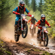 Катание на эндуро мотоцикле или питбайке в Москве