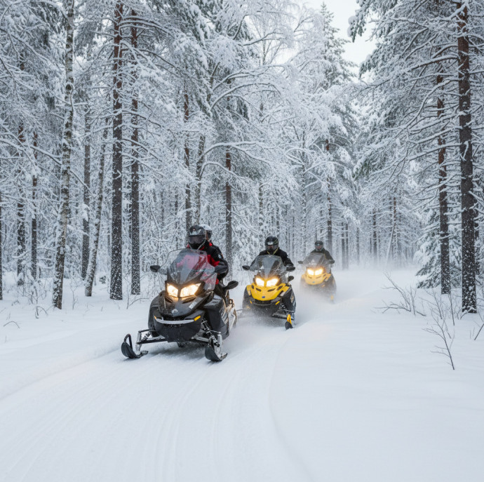 Поездка на снегоходе LUX в Москве
