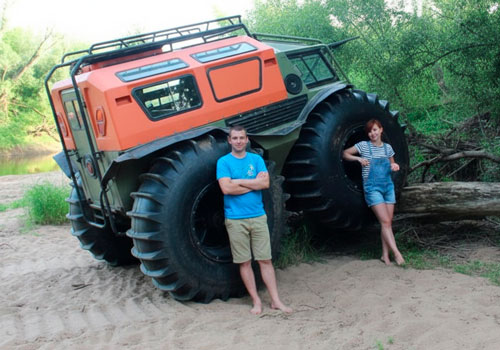 Заезд на вездеходе в Москве