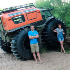 Заезд на вездеходе в Москве