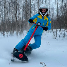 Катание на мотосноуборде в Москве