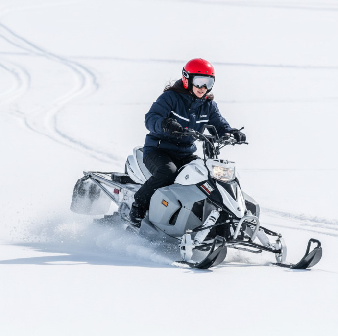 Катание на снегоходе в Москве