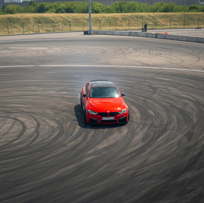 Летний дрифт на авто в Москве