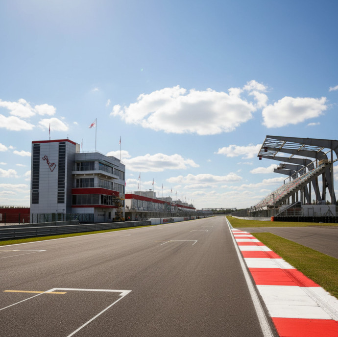 Заезд на спорткаре Porsche Boxster S 718 на гоночном треке в Москве