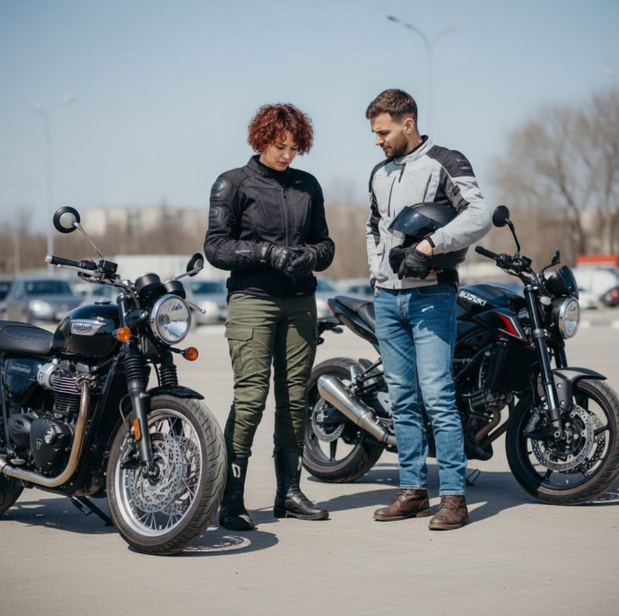 Обучение в мотошколе в Москве