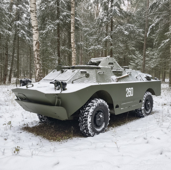 Катание на бронетранспортере БРДМ 2 в Москве