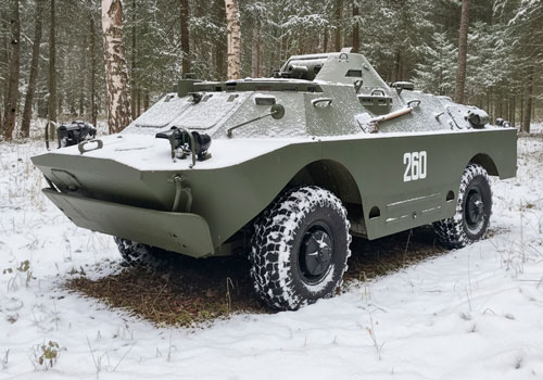 Катание на бронетранспортере БРДМ 2 в Москве