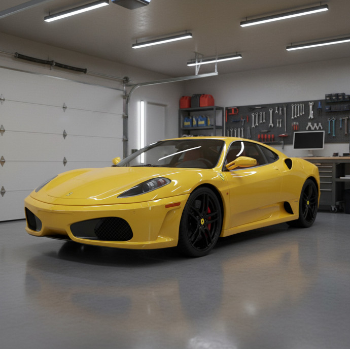 Заезд на автомобиле Ferrari F430 в Москве