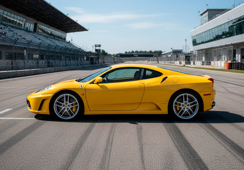 Заезд на автомобиле Ferrari F430 в Москве