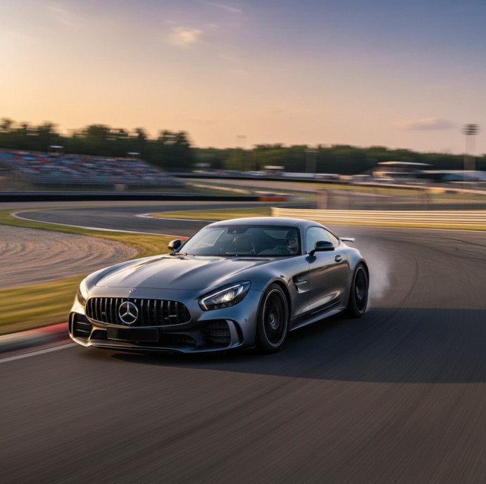 Заезд на автомобиле Mercedes-Benz AMG GT R в Москве