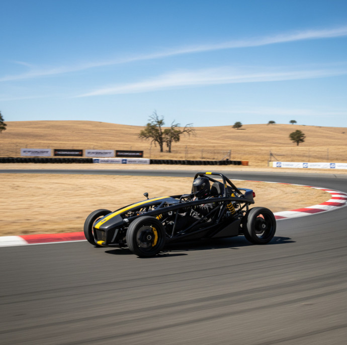 Заезд на спорткаре Ariel Atom на гоночном треке в Москве