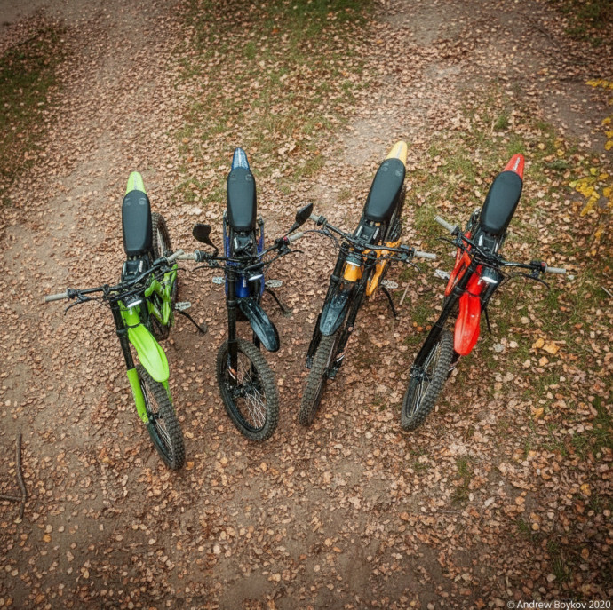Катание на электромотоцикле в Москве