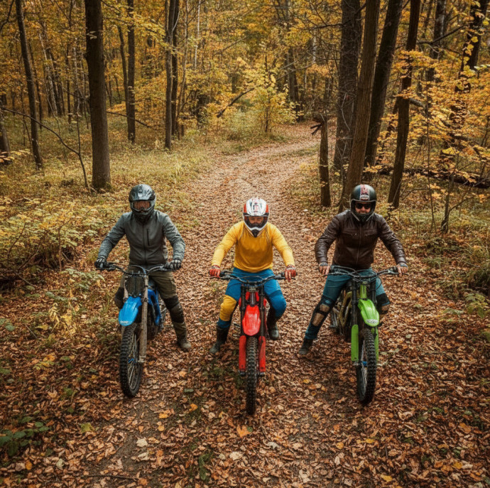 Катание на электромотоцикле в Москве