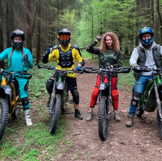 Катание на электромотоцикле в Москве