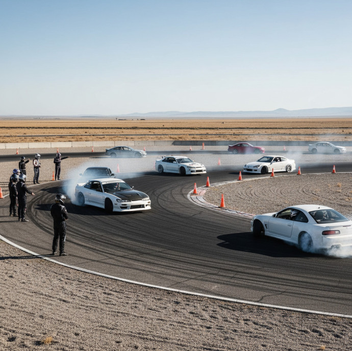 Обучение дрифту на подготовленных автомобилях в Москве